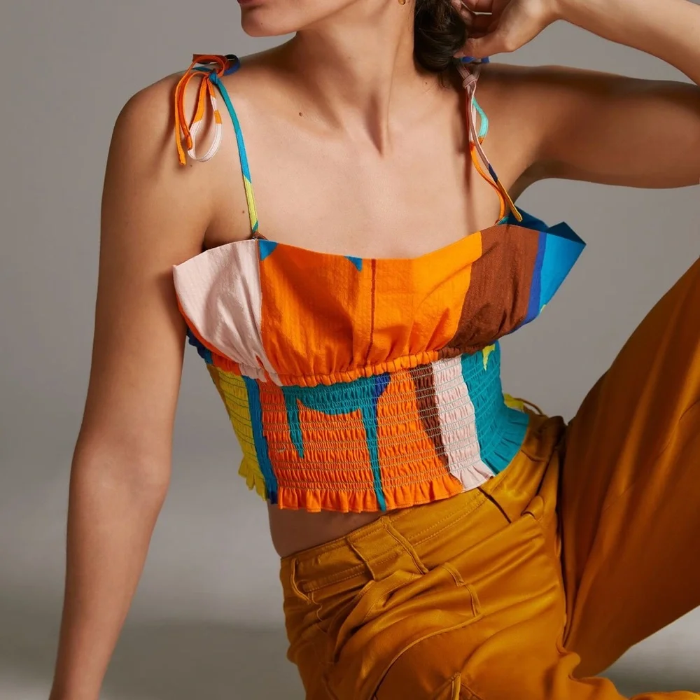 *Anthropologie Plenty by Tracy Reece Tie Strap Top